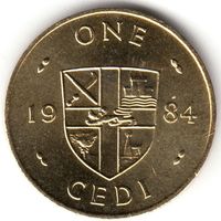 Гана 1 седи 1984 UNC