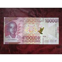 10000 франков Гвинея 2018 г.