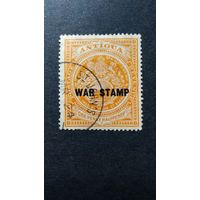 ВЕЛИКОБРИТАНИЯ. \81С\ Антигуа 1916 г. ВОЕННЫЙ СБОР. Надпечатка