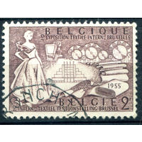 Бельгия - 1955г. - 2 международная текстильная выставка - 1 марка - полная серия, гашёная [Mi 1017]. #2-Be-50-B-1
