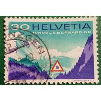 Швейцария 1967. Открытие автомобильного туннеля Сан-Бернардино