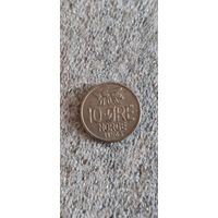 Норвегия 10 эре 1963