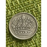 Швеция 10 оре 1955 г ( Густав VI Адольф. Серебро )