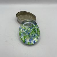 Шкатулка с крышкой из муранского стекла. Италия. Арт 3379