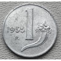 Италия 1 лира 1955