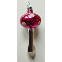 Елочная игрушка СССР. Гриб мухомор. (10,5 см)