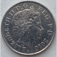 Великобритания 10 пенсов 2010 г.