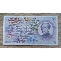 Werty71 Швейцария 20 франков 1974 банкнота