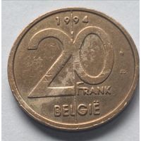 Бельгия. 20 франков 1994 года.