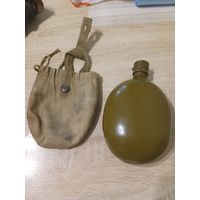 Фляга армейская с чехлом