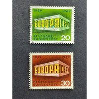 Германия 1969. Почтовые марки ЕВРОПА. Полная серия