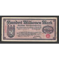 Польша Сопот 100000000 марок 1923 года. Состояние XF