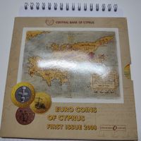 Набор официальных памятных евро монет Кипра  2008 года 8 шт.