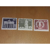 Германия ГДР 1973 Стандарт. Большой формат. 3 марки одним лотом