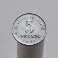 Германия 5 пфеннигов 1917 D