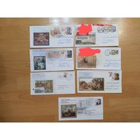 Беларусь 7 конвертов искусство