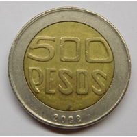 Колумбия 500 песо 2008 г