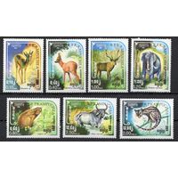 Кампучия. Камбоджа 1984. Фауна. Дикие животные 7 марок 613-19