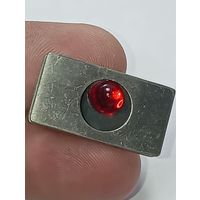 Запонка  60 х годов Lageskov tin Danmark , с натуральным камнем . Клеймо . Настолько редкая что не нашел такую в каталоге фирмы.