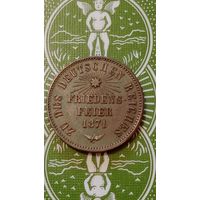 Германия Баден 1 крейцер 1971 победа над Францией