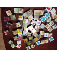 Кубики детские, для детей, много 4 см. ЗА ВСЕ