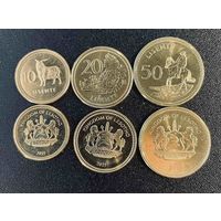 Лесото 2018 - 2023 набор 3 монеты UNC