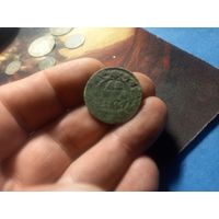 Денга 1747 г. Российская Империя