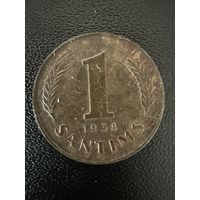 1 сантим 1938 года . Хорошее состояние. С 1 рубля