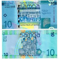 Самоа 10 тала образца 2007(2017) года UNC p39b серия WT