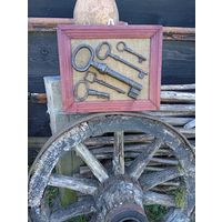 Старинный, редкий,огромный, кованый "Ключ от замковых ворот"Средневековье!