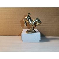 Тяжёлая, латунная фигурка "Цирковой коник", высота 4 см.