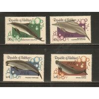 Мальдивы-1983(Мих.1031-1016) , **  , Морская  Фауна , Дельфины, Киты (полная серия)