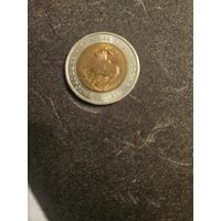 5 рублей 1991 года Красная книга Винторогий Козёл