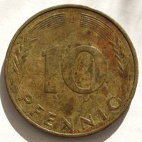 Германия 10 пфеннингов 1979 год J