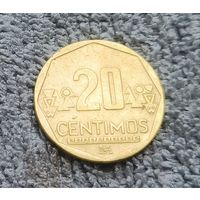 Монета 20 сентимо 2008 г., Перу