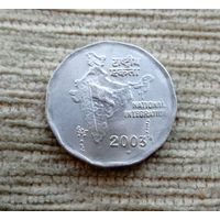 Werty71 Индия 2 рупии 2003 Карта