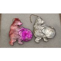 Елочная игрушка Медведь картонаж