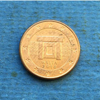 Мальта 1 евроцент 2018