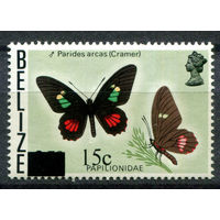 Белиз - 1979г. - бабочки - 1 марка - полная серия, MNH [Mi 408]. #4-B6-Z-1-23