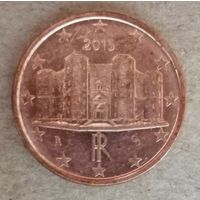 Италия 1 евроцент, 2015 г., KM# 210