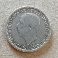 Швеция 1 крона 1947 г., KM# 814