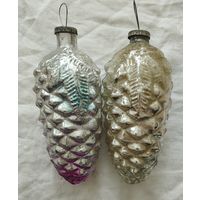 Ёлочные игрушки шишки кремлевские толстое стекло