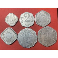 Индия, 6 монет, аллюминий