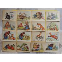 Картинки из сказок, СССР, 1980-е гг., 16 шт.