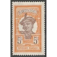 Мартиника. Островитянка. 1922г. Mi#84.