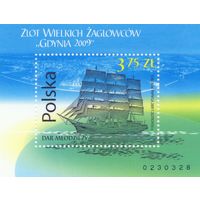 Польша 2009. Корабль. Парусник. Mi 4432. Блок 188