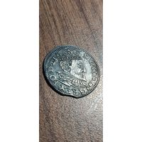 Отличный трояк (3 гроша) 1595 года. СОХРАН . Торг. Смотрите другие мои лоты