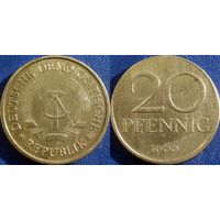 ГДР. 20 пфеннигов 1969 года.