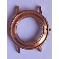 Корпус для тонких часов. Позолота AU 10. Хорошее состояние.