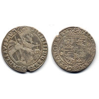 Орт (1/4 талера) 1624, Сигизмунд III Ваза, Быдгощ.  Ав: конец легенды - PRV:M+